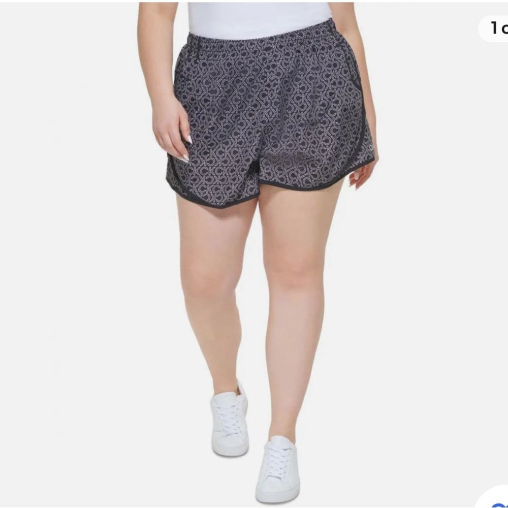 Calvin Klein performance plus size logo running shorts